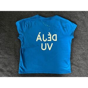 Clare V Deja Vu Classic T-Shirt Women's Medium Sapphire Blue